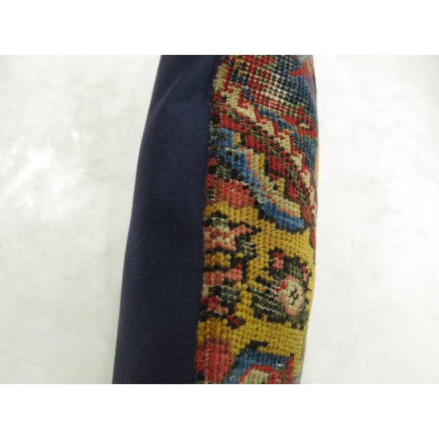 Late 20th Century Traditional Persian Rug Pillow For Sale - Image 5 of 5