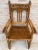 19th-Century French Carved Oak Turned Wood Armchair For Sale - Image 3 of 12