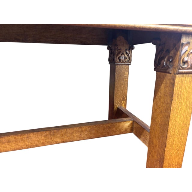 Gothic Early 1900s Memorial Communion Table Presented to Rev. Samuel R McClain, Bethlehem Missionary Baptist Church For Sale - Image 3 of 8