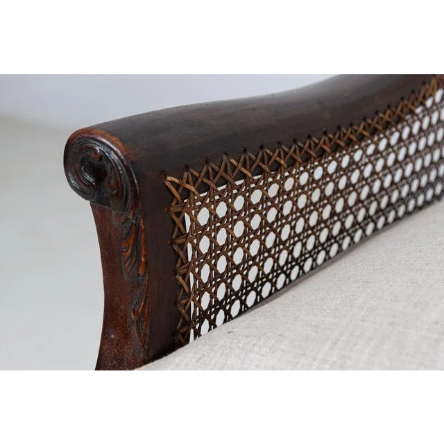 Wood English Mahogany Bergere Suite, 1930s, Set of 3 For Sale - Image 7 of 18