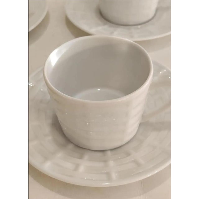 French Ralph Lauren Home Belcourt Tea Cup and Saucer Set of 4 For Sale - Image 3 of 7
