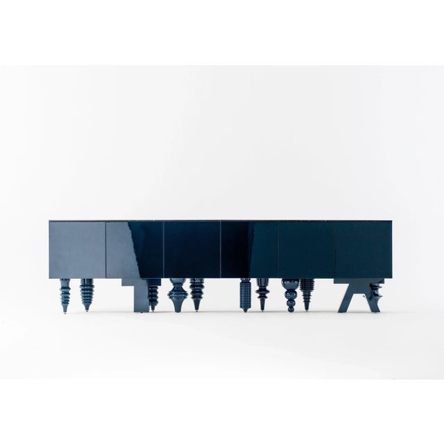 Jaime hayon cabinet blue multi-leg cabinet designed in 2016 and manufactured by bd barcelona. A modular multipurpose and...
