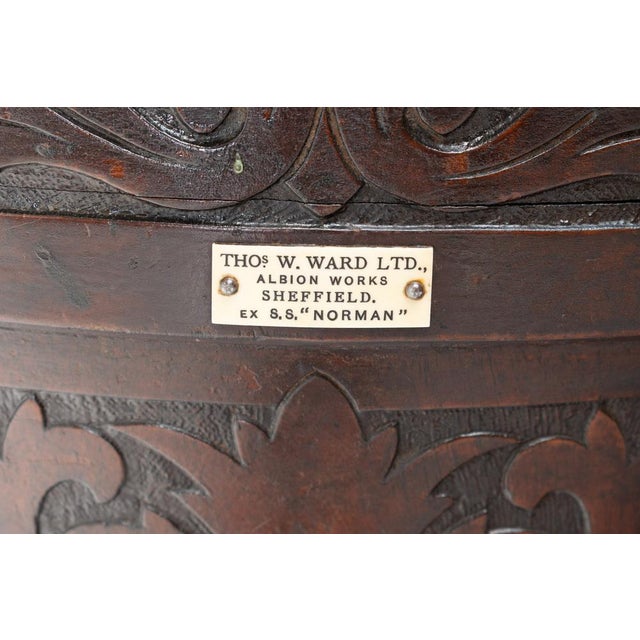 Antique Victorian Ships Chair, 1870 For Sale - Image 9 of 11
