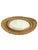 French Provincial Vintage French Wave Edge Wicker Sunburst Convex Mirror, Mid-Century For Sale - Image 3 of 9