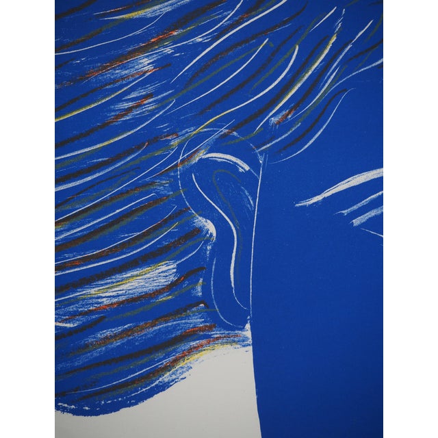 Poets in Sologne Original Signed Lithograph Poster by Alekos Fassianos For Sale - Image 4 of 9