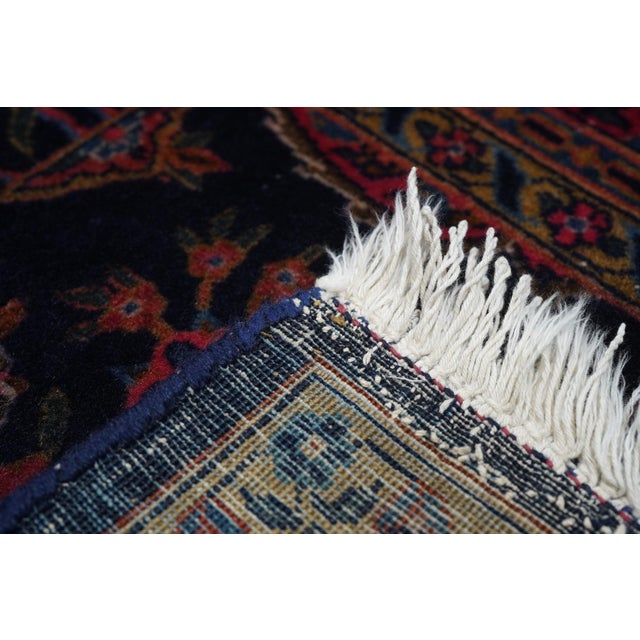 Antique Manchester Kashan Rug 3'6'' X 4'10'' For Sale - Image 9 of 10