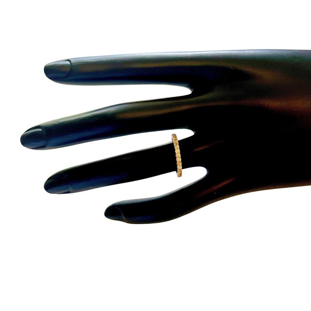 Traditional Natural Yellow Sapphire Ring Size 6.5 14k W Gold 0.66 CTW Certified For Sale - Image 3 of 9