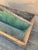 Wood Antique Farmhouse Green Wooden Trug For Sale - Image 7 of 12
