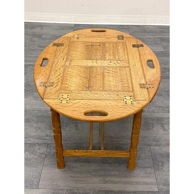 Wood 1960s Butlers Tray Table Traditional Sid Table For Sale - Image 7 of 13