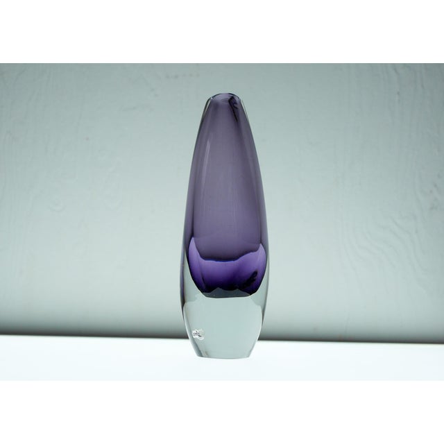 Vintage Sommerso Glass Vases in Purple by Gunnar Nylund, Set of 3 For Sale - Image 5 of 17