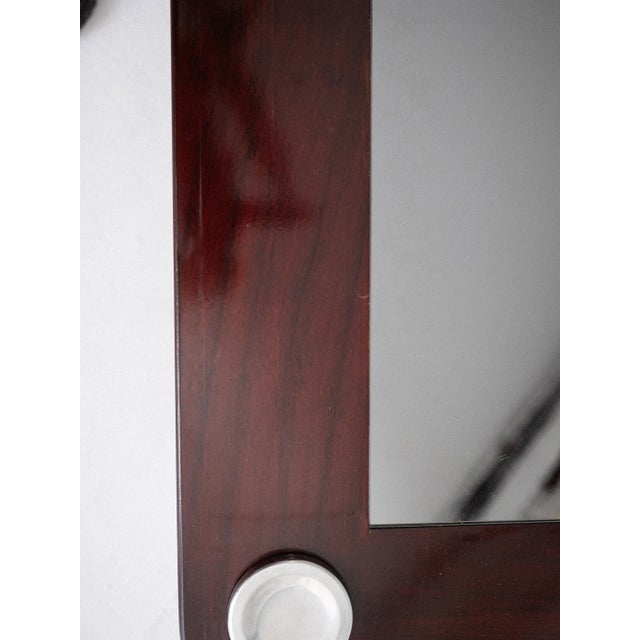 Wood Mid Century Italian Lacquered Wood and Chrome Coffee Table For Sale - Image 7 of 9