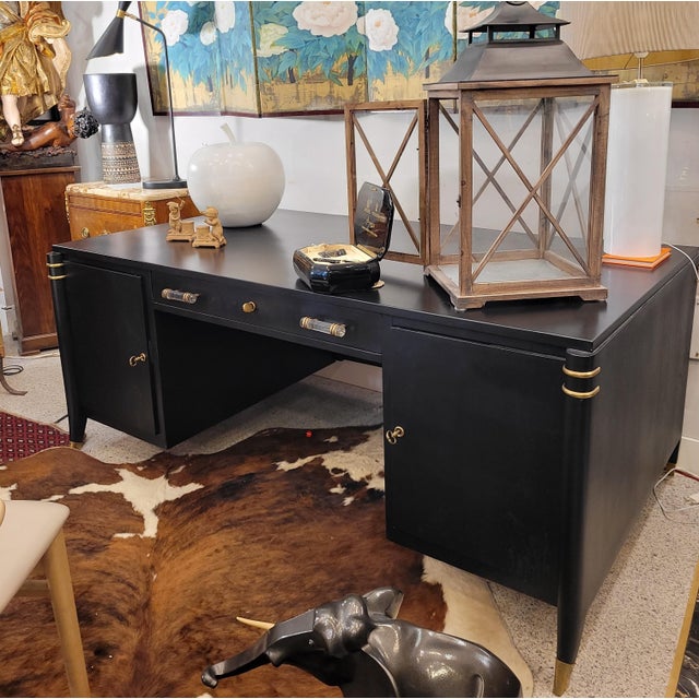 Desk or dispatch table, Art Déco, After Léon & Maurice Jallot, 40's, 50's - France Exquisite Desk or Dispatch Table...