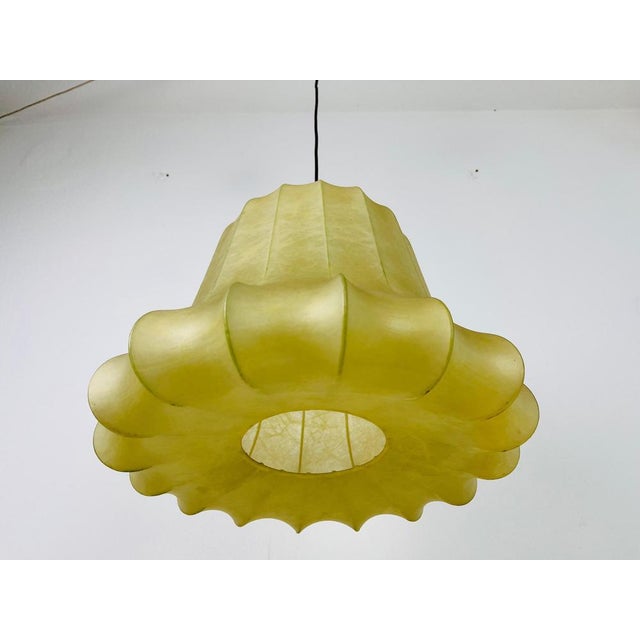 Achille & Pier Giacomo Castiglioni Mid-Century Modern Cocoon Pendant Light by Achille Castiglioni, 1960s, Italy For Sale - Image 4 of 18