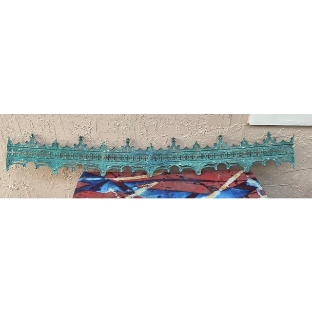 Funky Exquisite Antique Bronze Architectural Wall Hanging For Sale - Image 17 of 18