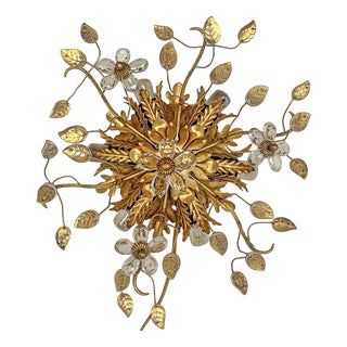 Florentine Flush Mount Ceiling Lamp from Banci Firenze, 1970s For Sale