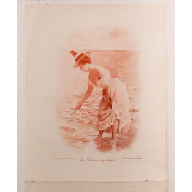 1898 French Belle Époque Photograph - Le Bain De Pieds (Footbath) by Reutlinfer (Recto/Verso) For Sale - Image 6 of 7