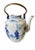 Shafford China Large Vintage Chinoiserie Tea Pot With Brass Handle For Sale - Image 4 of 12