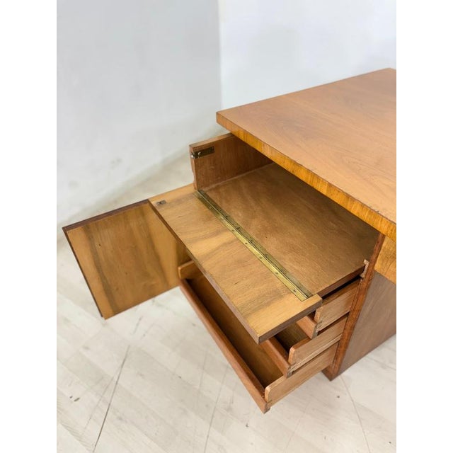 Vintage Art Deco Desk in Walnut, 1928 For Sale - Image 9 of 14