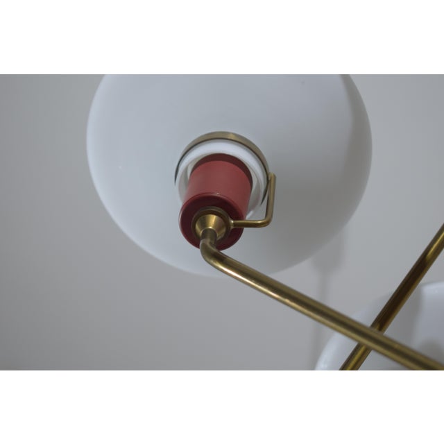 Metal 10-Light Chandelier from Lumen, 1950 For Sale - Image 7 of 12