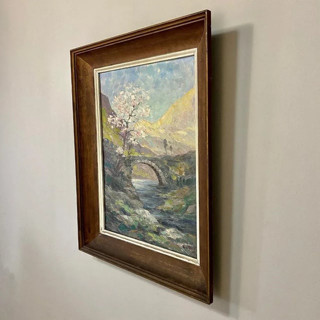 Antique Framed Oil Painting on Canvas by Dieudonne Jacobs (1887-1967) For Sale - Image 4 of 13