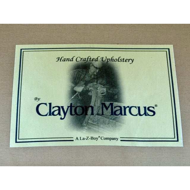 Clayton Marcus English Roll-Arm Club Chair – Floral Botanical Chintz Upholstered Lounge Chair For Sale - Image 14 of 14