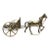 Brass Chariot & Horse Figurine For Sale