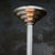 Art Deco French Silver and Clear Ribbed Glass Ceiling Lamp For Sale - Image 6 of 7