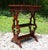 Antique Mahogany Empire Victorian Gothic Revival Trestle Lyre Nightstand Table For Sale In Boston - Image 6 of 18