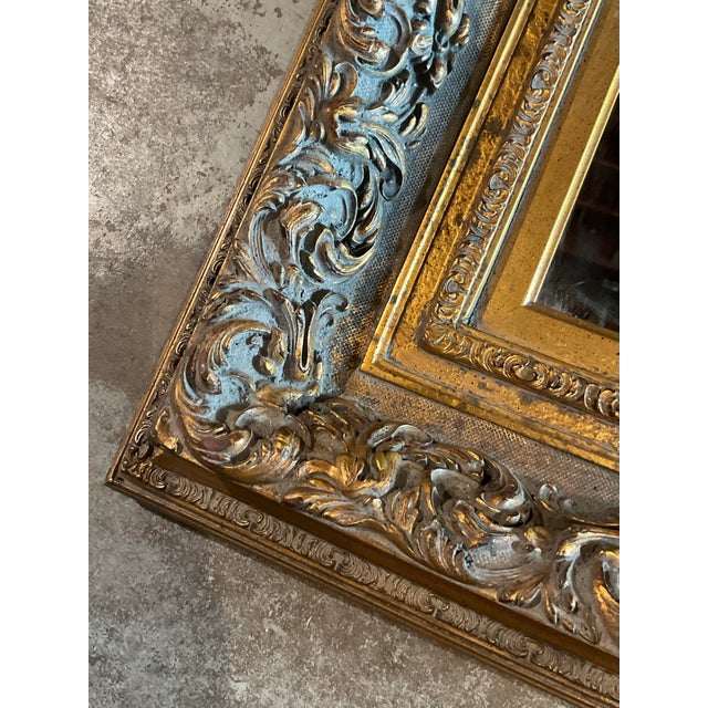 Vintage Gilt Wood Mirror For Sale - Image 11 of 12