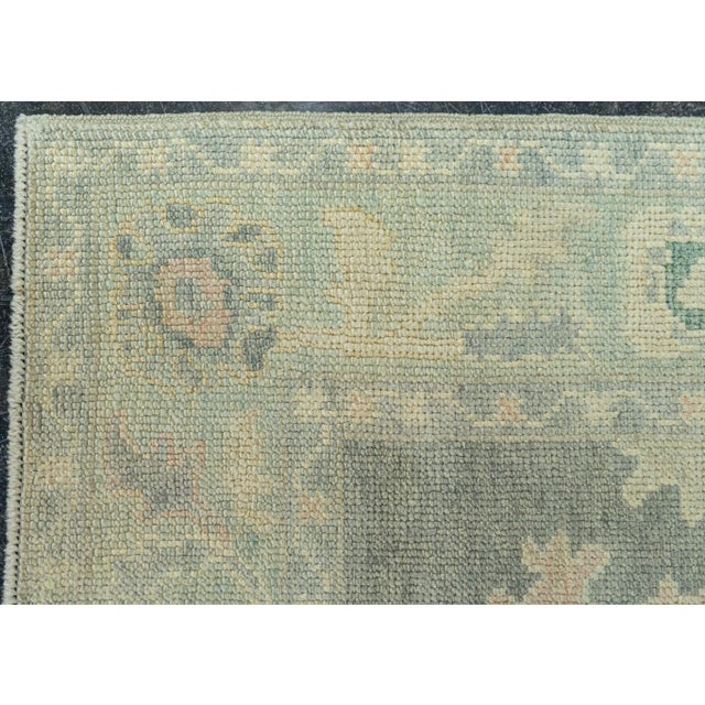 Turkish Oushak Rug 3'1"x 6'6" #19002 For Sale - Image 4 of 8