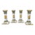Set of Four Lord & Taylor French Faience Napoleonic Style Eagle Candlesticks For Sale