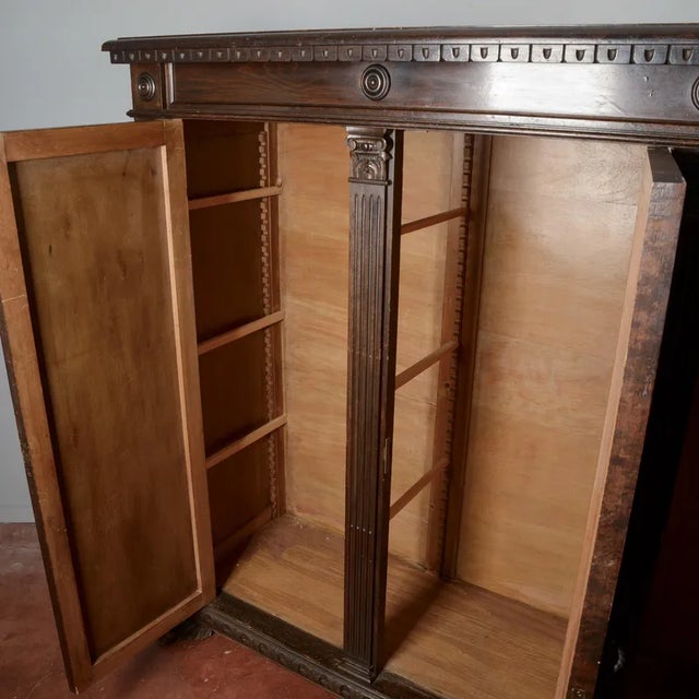 1930s Three-Door Bookcase Cabinet, 1900s For Sale - Image 5 of 9