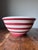 Ceramic Late 20th Century Terramoto Pottery San Francisco Red and White Striped Mixing Bowl 9.25" For Sale - Image 7 of 10