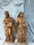 Antique Italian Hand Carved Wood Sculptures- A Pair For Sale - Image 9 of 12