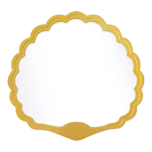 Fleur Home Carnival Proteus Mirror in Gold Leaf, 24x22