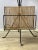 Brutalist Wrought Iron Floor Lamp with Magazine Holder and Sisal Shade, 1950s For Sale - Image 10 of 12