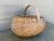 Late 19th Century American Oak Splint Basket With Bentwood Handle For Sale - Image 4 of 10