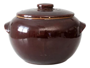 Vintage Usa Pottery Covered Bowl