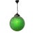 Indian Green Mosaic Globe Pendant Light Small For Sale - Image 3 of 4