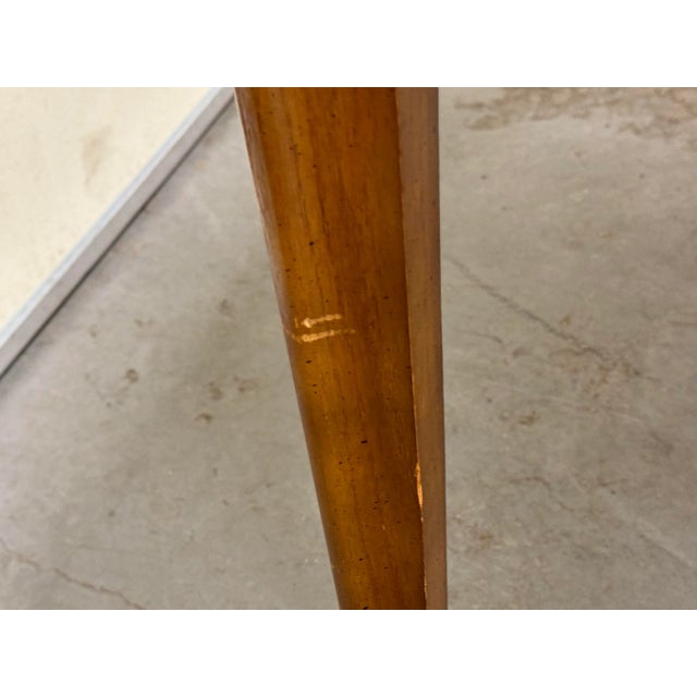 Mid-Century Modern Walnut 60" Dining Table W 1 Extension For Sale - Image 9 of 12