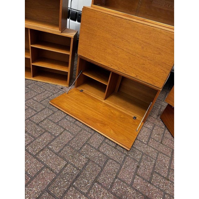 Mid-Century Modern Floating Display Cabinet with Shelves and Drawers, Set of 13 For Sale - Image 10 of 16