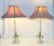 Vintage Palm Beach Regency Palm Tree Table Lamps - Striped Empire Shade – Charming Coastal Decor – A Pair For Sale - Image 9 of 12
