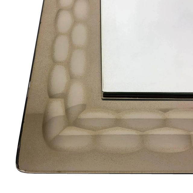 Italian Mid-Century Modern Italian Wall Mirror by Antonio Lupi for Cristal Luxor, 1960s For Sale - Image 6 of 11