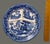 Vintage Japanese Willow Divided Blue & White Plate For Sale - Image 4 of 10