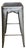 H75 Industrial Stackable Bar Stool in Varnished Metal by Xavier Pauchard for Tolix, 1950s For Sale