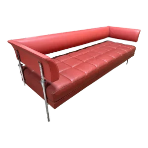 Hydra Castor Leather Sofa by Luca Scacchetti for Poltrona Frau 1990s