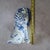 Ceramic Vintage Blue & White Floral Ceramic Cat Figurine Formalities by Baum Bros For Sale - Image 7 of 8