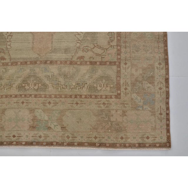 1950s Faded Ghost Oushak Rug For Sale - Image 4 of 10