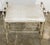 Hollywood Regency Vintage Maitland-Smith Style Vanity Stool With Metallic Croc Print Upholstery For Sale - Image 3 of 11