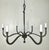 Metal Minimalist Wrought Iron Chandelier by Melissa Levinson For Sale - Image 7 of 8